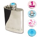 New Baby Themed Hip Flask 3oz - Item Ref: NBTHF - Available in a choice of 11 different designs.