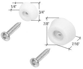 CRL Tub Enclosure and Sliding Shower Screw-On Bumper Assortment by CR Laurence