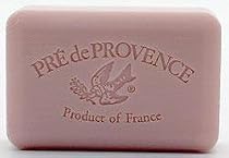Pre de Provence Rose Petal Soap, 250g wrapped bar. Imported from France. With shea butter and natural herbs and scents.