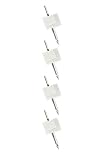 Solid 14K White Gold Stud Set (4)