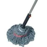 Self-Wringing Ratchet Twist Mop, Blended Yarn Head, 54 Handle