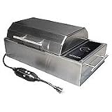 Kenyon Frontier Series B70090 21 Portable Electric Grill with Concealed Elements, Touch Controls and Disposable Grease Tray: Stainless Steel