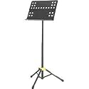 Hercules BS415B Perforated Folding Desk Music Stand with Tripod Legs