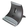 Vertical Notebook Computer Riser, Cable Management, 9 x 3-3/4 x 9-1/2, Black