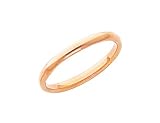 Ladies 2mm Stackable Wedding Band in 14K Rose Gold