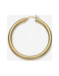 14k Plain Tube Hoop Earrings