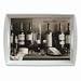 Vintage Wine Black And White Butlers Tray