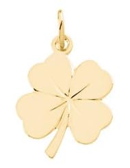 4 Leaf Clover Charm 14K Yellow Gold 18X14