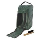 Deluxe Wellington Boot Zipped Bag with Free Boot Brush & Pocket for Walking Socks