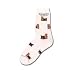 For Bare Feet Pair of Yorkie Socks Dog White Size 9-11