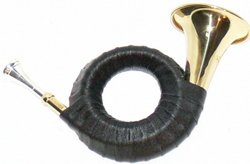 Produkt-Bild: Steinbach F&uuml;rst Pless Horn, Taschenjagdhorn im Stoffbeutel