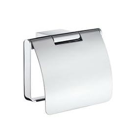 Buy Air Toilet Paper Holder with Cover in Polished Chrome by Smedbo now!