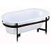Kohler Tubs K 727 2A Iron Works Tellieur Bath W Surround Frost