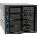 ICY DOCK FlexCage MB974SP-2B Tray-less 4 x 3.5 Inch HDD in 3 x 5.25 Inch Bay SATA Cage - Front USB 3.0 Hub