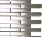 Edger Thin Brick Metal Mosaic Sample
