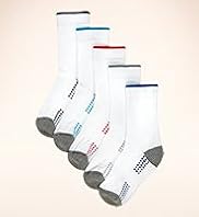 5 Pairs of Cotton Rich Dotted Ribbed Sports Socks
