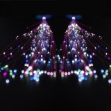2PC Fiber Optic Sparkle LED Lights Hair Extensions Accessories Barrette Makeup Dancing Party Queen