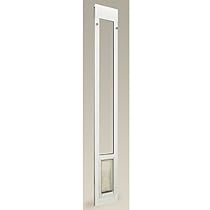 Hot Sale Patio Pacific Thermo Panel IIIe Pet Door for 96in Sliding Glass Doors, #12 Extra Large Flap, Br Alum