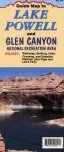 Guide Map to Lake Powell and Glen Canyon National Recreation Area Includes: Wahweap, Bullfrog, Halls Crossing, and Stateline Marinas, plus Page and Lees Ferry Gloss Laminated