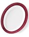 PAMPERED CHEF OVAL PLATTER CRANBERRY