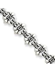 Sterling Silver Fleur de lis Bracelet