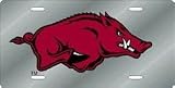 Arkansas Razorbacks Laser Cut License Plate