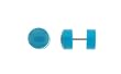 Neon Turquoise Acrylic Fake Plugs - 16g Wire - 9mm Diameter - Sold as a Pair