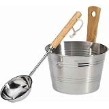 Dr. Kern 94.4122 Sauna-Set, Edelstahl, 2-teilig, Sauna Zubehör