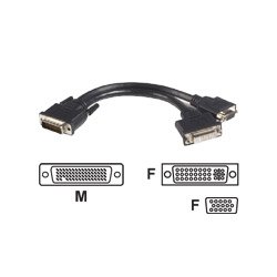8IN DMS-59 To Dvi & VGA Y Cable
