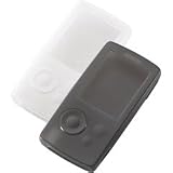 Sony CKM-NWA800 Silicone Case for NWZ-A800 Series Sony Walkman Video MP3 Player (Black/White Bundle)