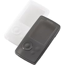 Sony CKM-NWA800 Silicone Case for NWZ-A800 Series Sony Walkman Video MP3 Player (Black/White Bundle)