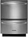KUDH03DTSS Fully Integrated Double Drawer Dishwasher with 5 Wash Cycles 3 Options Including Hi-Temp