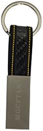 MGCFTan Genuines Carbon Fiber Keychain for Men ,Classics&amp;Simple Design Smart Gift Idea (Yellow)