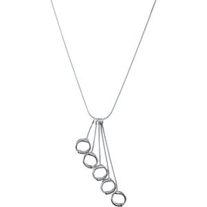 Genuine IceCarats Designer Jewelry Gift Sterling Silver Fashion Necklace. 16.00 Inch Fashion Necklace Fashion Necklace In Sterling Silver