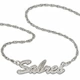 Buffalo Sabres Sabres Sterling Silver Script Necklace