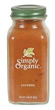 Отзывы Simply Organic Cayenne Pepper Certified Organic, 2.89 Ounce Container