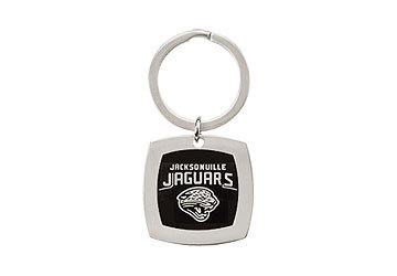 Stainless Steel Jacksonville Jaguars Logo Keychain - 35.00MM X 35.00MM