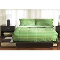 Back Bay Queen Size Platform Bed with Two Storage Drawers by South Shore - South Shore Furniture