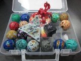 WOWcosplay 18 New Bakugan &18 Metal Card in Bakucase All Different Amazing Gift By World Cup Trophy