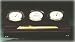 Nautical WeatherMaster Clock, Thermometer, Hygrometer Solid Brass on Mahogany Wood Base