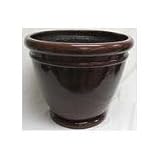 Ames True Temper Napa Fiberglass Planter 20 inch Brown