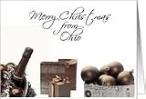 Ohio State specific Merry Christmas card Winter collage Card