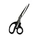 Westcott 43085 Executive series 8-1/2 bent stainless shears, 3-3/8 cut, r/l, black ha...