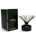 Voluspa Seasons Makassar Ebony & Peach Colored Glass Aromatic Reed Diffuser