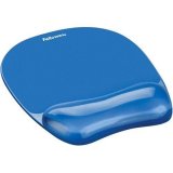 Fellowes Blue Gel Crystals Wrist Rest with Mouse Pad