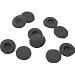 10 Pack of Black Foam Earbud Earpad Replacement Sponge Covers for iPod & Stereo Headsets