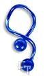 Deep Blue Titanium Spiral Belly Button Ring