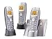 Sagem - Telephone sans fil D30T Trio - 3 combines - DECT/GAP - Metal