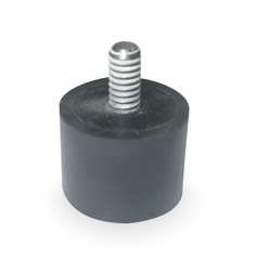 Industrial Grade 2NPE9 Vibration Isolator, 80 Lb Max, 5/16-18