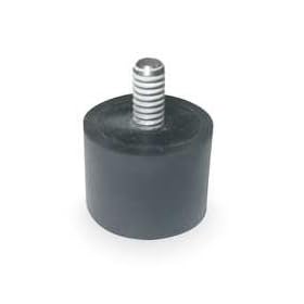 Industrial Grade 2NPE3 Vibration Isolator, 31 Lb Max, 1/4-20
